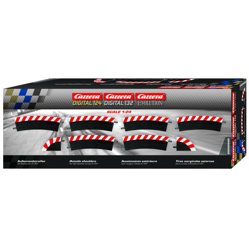 Carrera Evo/Digital OS Shoulder fro Hi-Bank Curve 2/30 (8pcs) - Hobbytech Toys