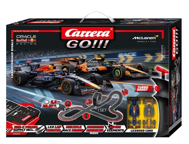 Carrera GO!!! F1 Championship Rivals Set 6.3m Slot Car Starter Set