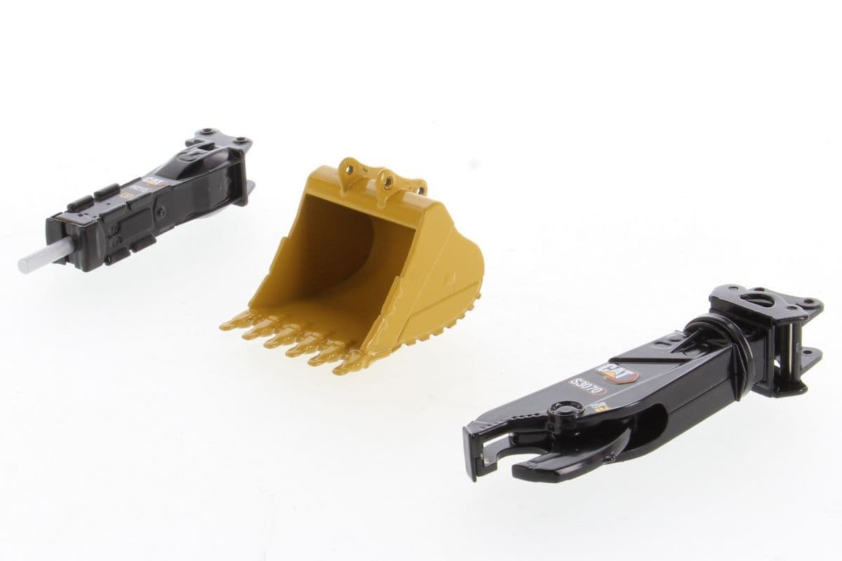 Cat 1/50 395 GP Excavator & 2 Work Tools High Line Diecast Model
