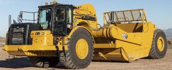 CCM Cat 651E Wheel-Tractor Scraper 1:48 diecast model