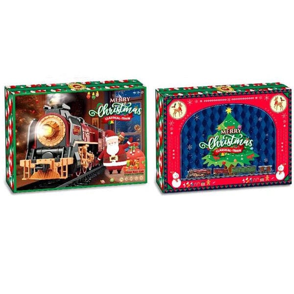 Christmas Steam Train Diorama Gift Set with Lights & Steam