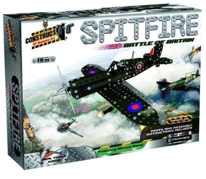 Construct It - Spitfire - Metal Model Kit - Hobbytech Toys