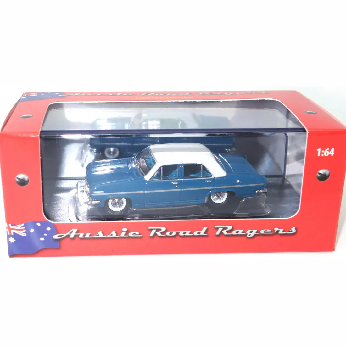 Cooee Classics 1/64 1968 HR SPECIAL SEDAN - Aqua Blue/White Roof