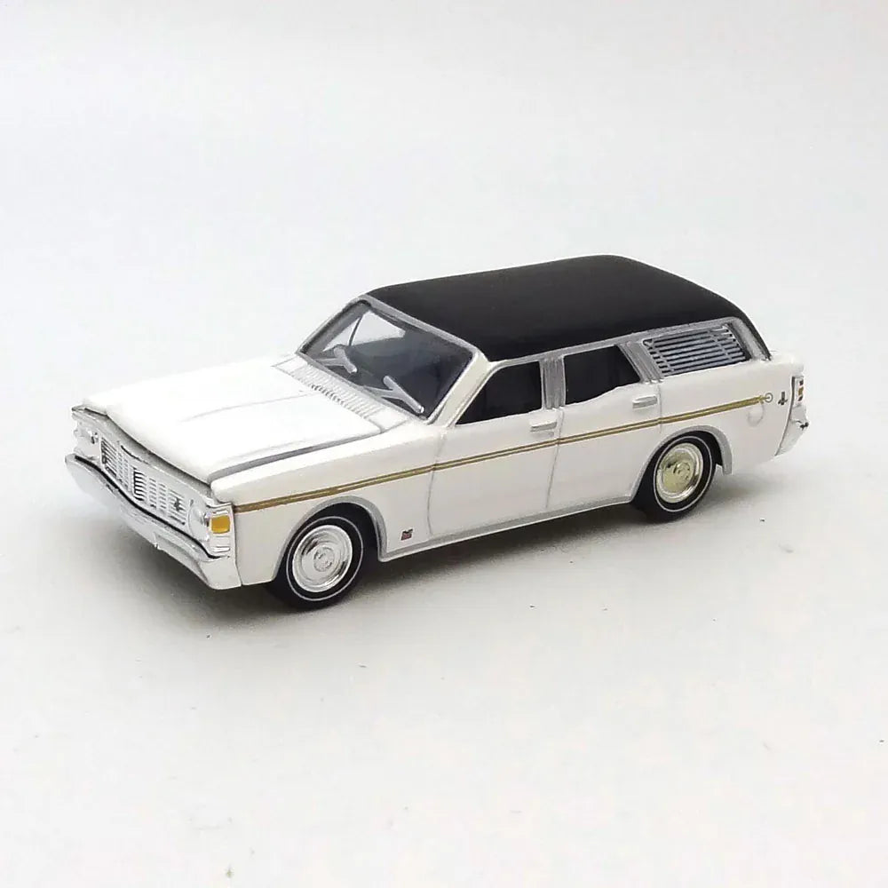 Cooee Classics 1/64 1970 XW GS Fairmont V8 Wagon - Sno White / Black Roof