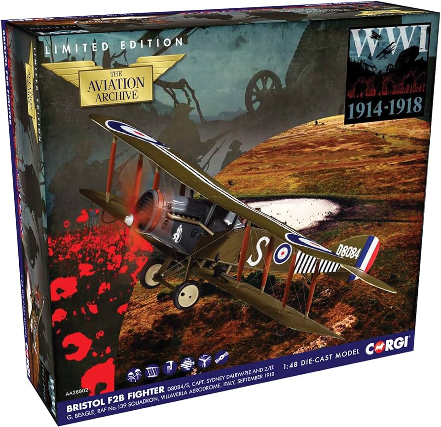 Corgi AA28802 Bristol F2B Fighter Charlie Chaplin - Hobbytech Toys