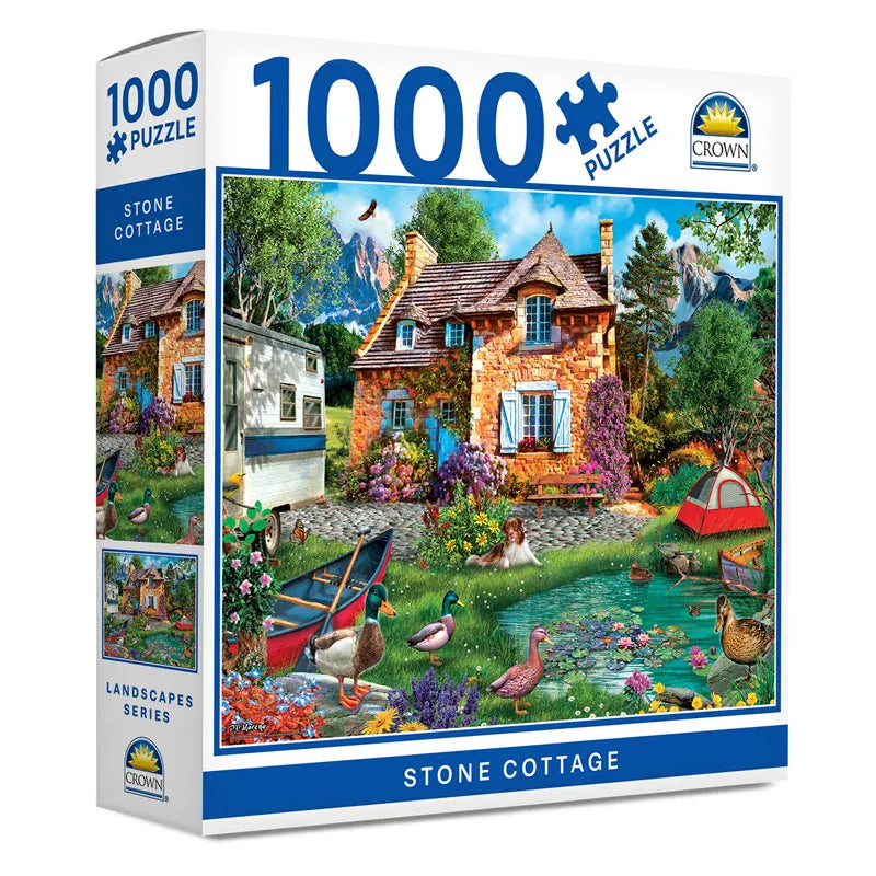 Crown 1000pc Puzzle Stone Cottage