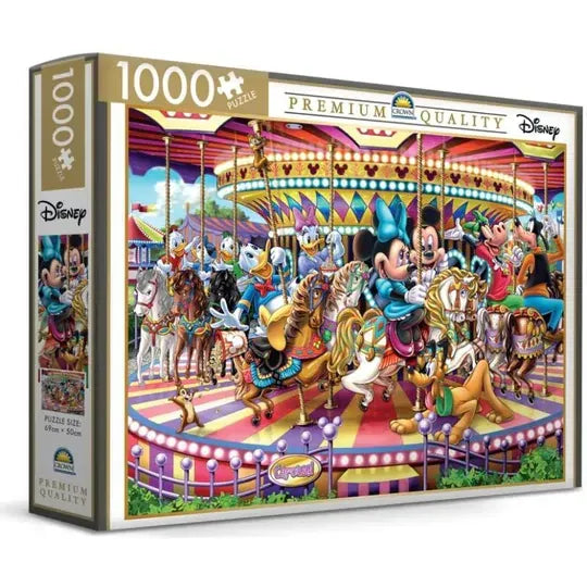 Crown Premium 1000pc Puzzle - Disney Carousel