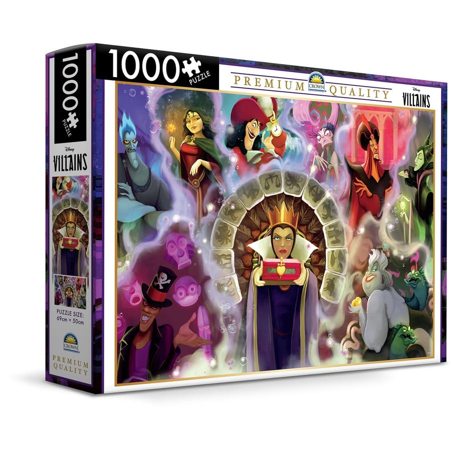 Crown Premium 1000pc Puzzle - Disney Villains