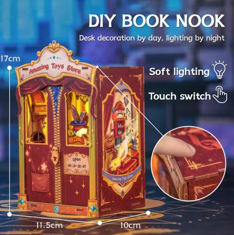 CUTEBEE DIY Book Nook - Amazing Toy Store Kit - Hobbytech Toys