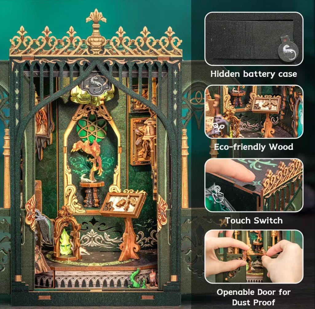 CUTEBEE DIY Book Nook - The Darkness Herbarium Kit - Hobbytech Toys