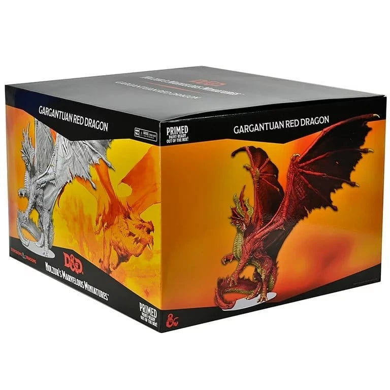 D&D Nolzurs Marvelous Miniatures Gargantuan Red Dragon - Hobbytech Toys