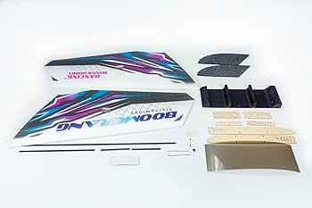 Dancing Wings 1.1m Boomerang Flying Wing Balsa RC Plane Kit (Motor,ESC,Servos Included)
