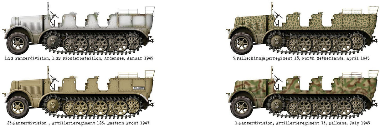 Das Werk 1/35 Mtl. Zgkrwg. 8t, Sd.Kfz. 7 w/ Crew Plastic Model Kit