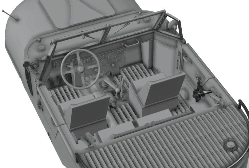 Dask Werk 1/35 Schwimmwagen Trippel SG 6/38 Plastic Model Kit - Hobbytech Toys