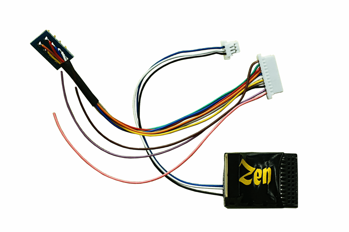DCC Concepts DCD - ZN218.4.2 Zen Black Decoder 21Pin MTC & 8Pin - 4 Powered & 2 Logic Functions - Hobbytech Toys