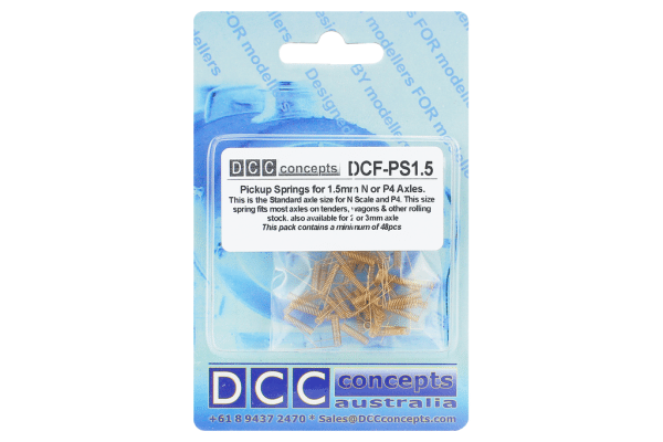 DCC Concepts DCF - PS1.5 Pickup Springs 1.5mm Axles (48 Pack) - Hobbytech Toys
