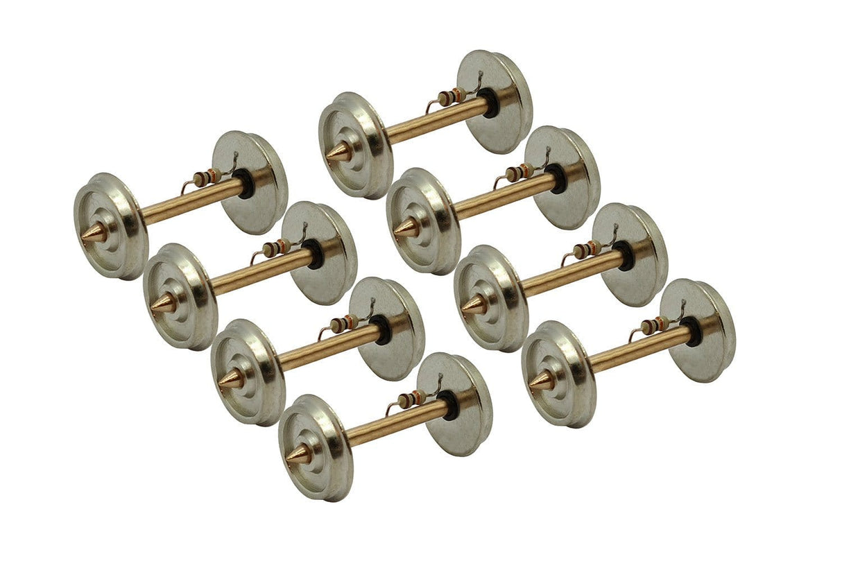 DCC Concepts DCW - W10.5R - OO Quality Resistive Wheelsets OO/16.5mm Track 8x 10.5mm (2'8") (8pcs) - Hobbytech Toys