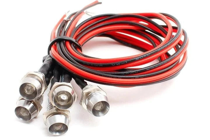 DCC Concepts LED - WHCP - Chrome Mounted Panel - Pre - Wired - White (6 Pack) - Hobbytech Toys