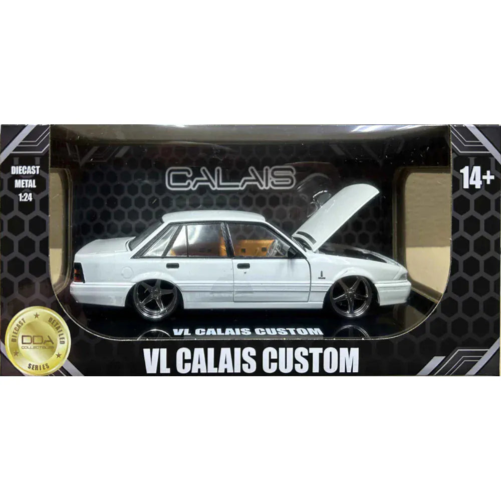 DDA 1/24 Custom Holden VL Calais - Metallic White Diecast Model