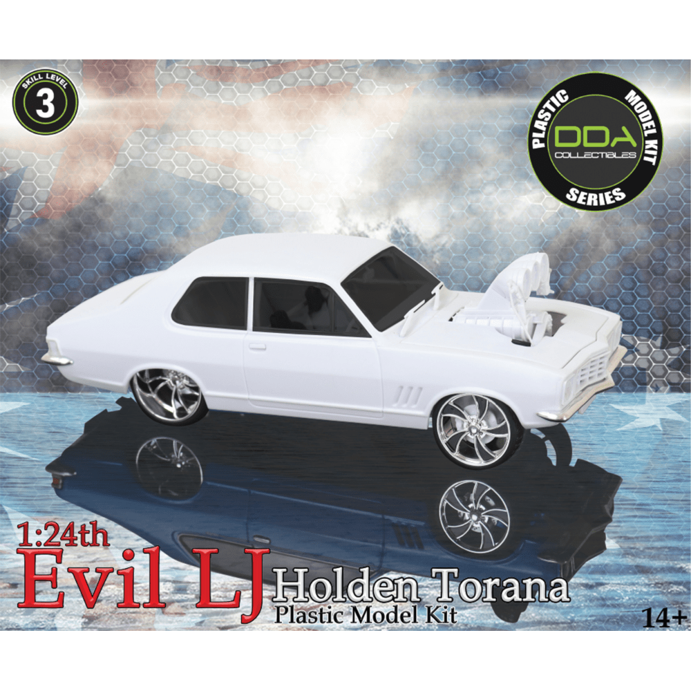 DDA 1/24 Evil LJ Torana Sealed Body w/ Opening Bonnet Plastic Model Kit