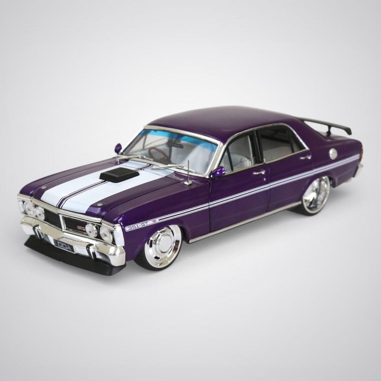 DDA 1/24 Purple Ford XY GTHO Custom Fully Detailed Diecast Model - Purple