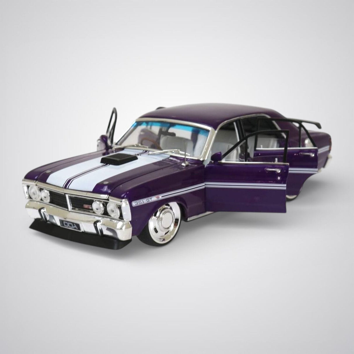 DDA 1/24 Purple Ford XY GTHO Custom Fully Detailed Diecast Model - Purple