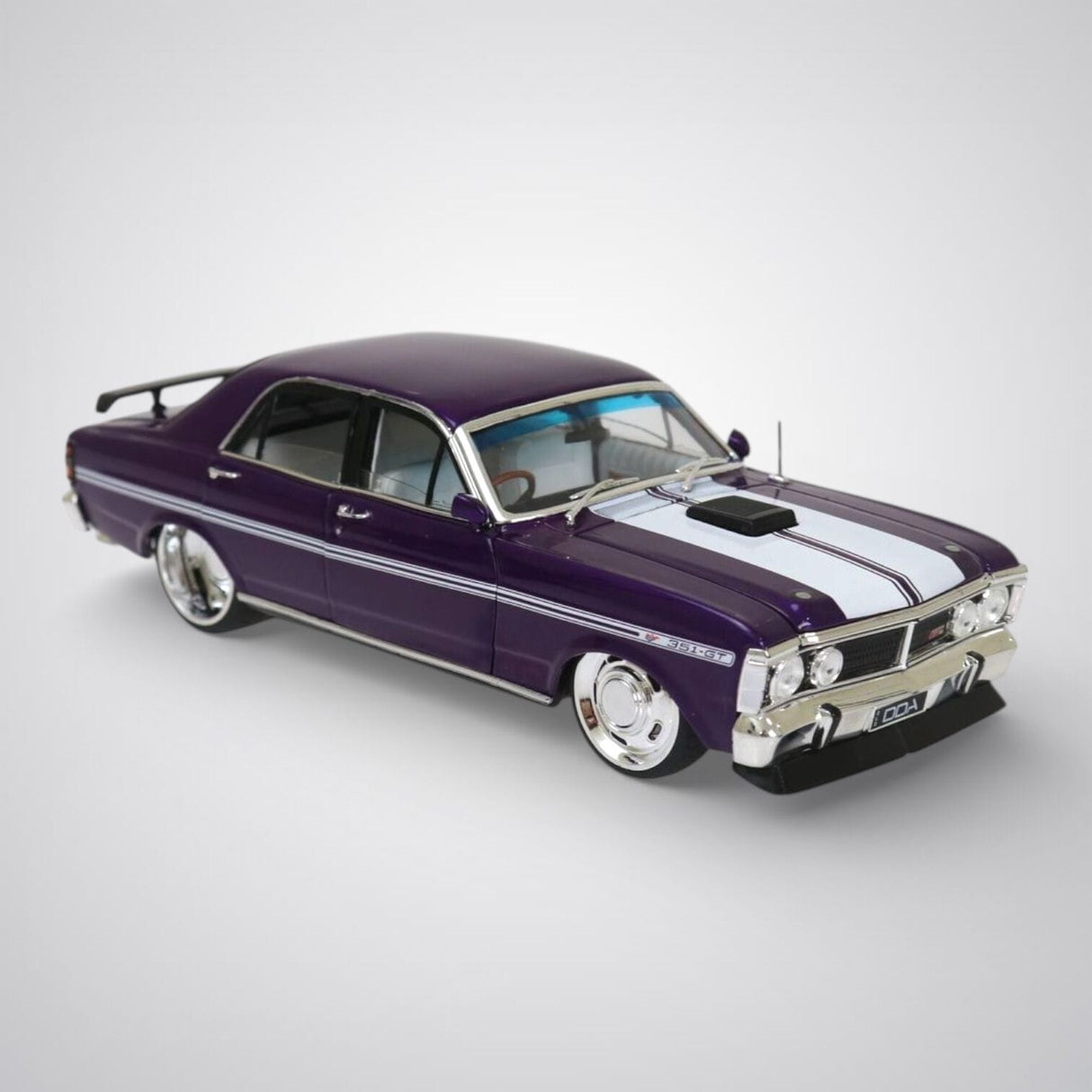 DDA 1/24 Purple Ford XY GTHO Custom Fully Detailed Diecast Model - Purple