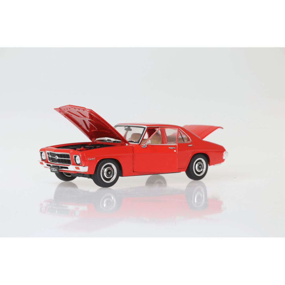 DDA 1/24 Red HQ Holden Kingswood 4 Door - Fully Detailed Diecast Model - Hobbytech Toys