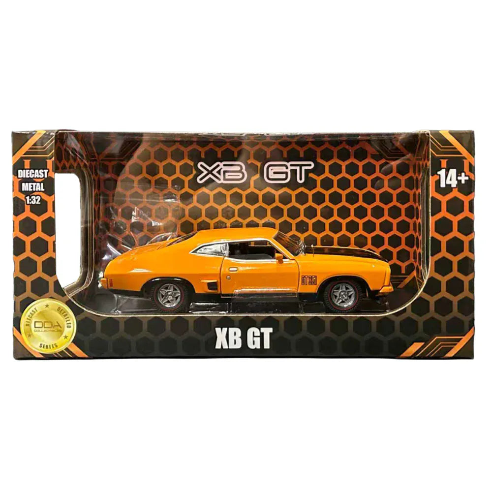 DDA 1/32 Orange/Black XB Ford 2 Door Diecast Model