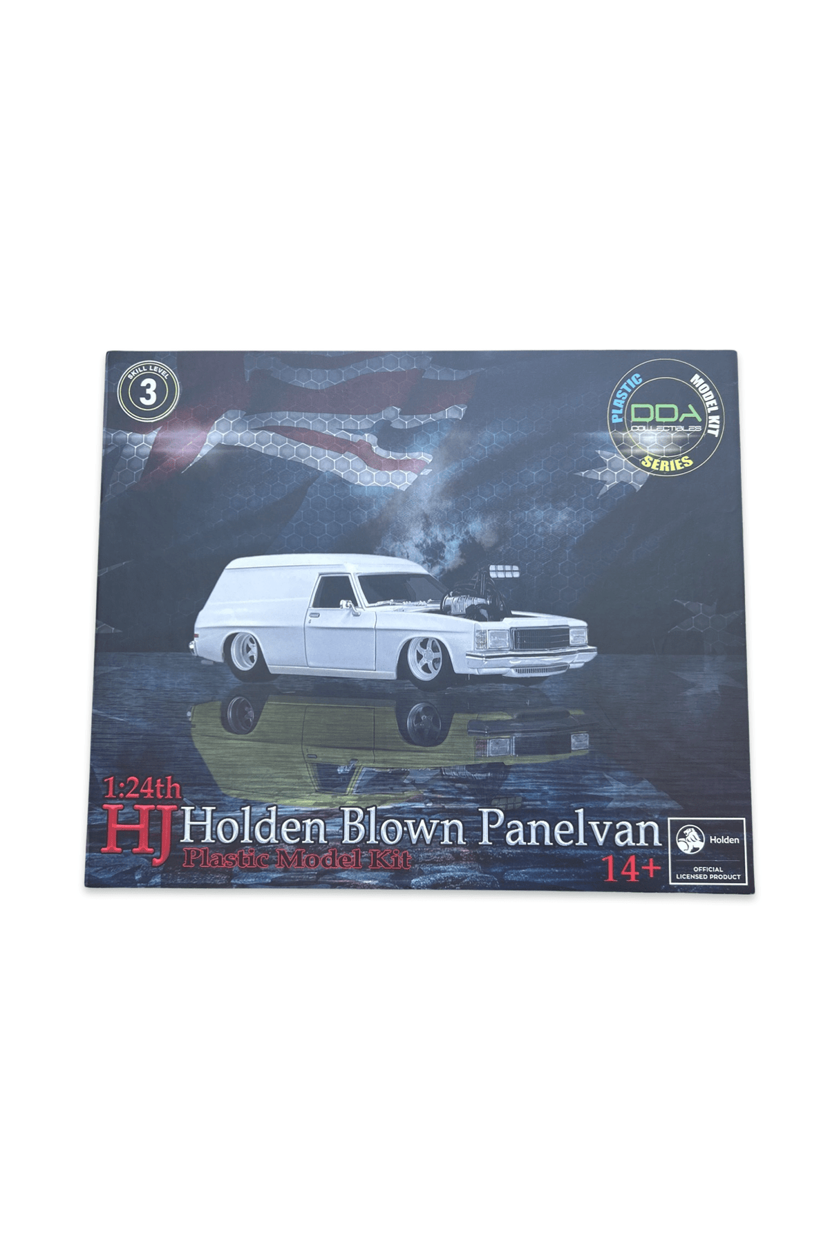 DDA 515K 1/24 Super Charged Slammed 1975 Holden HJ Panelvan Plastic Model Kit - Hobbytech Toys
