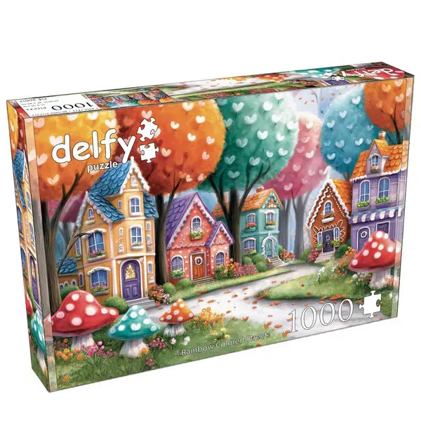 Delfy 26017 Rainbow Colored Street 1000pc Jigsaw Puzzle
