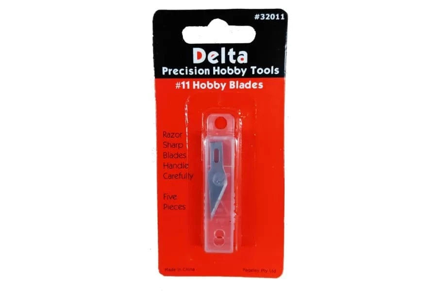 Delta 32011 #11 Hobby Knife Blades (5pcs) - Hobbytech Toys