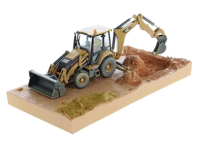 Diecast Masters 1/50 Cat 420F2 IT Weathered Backhoe Loader
