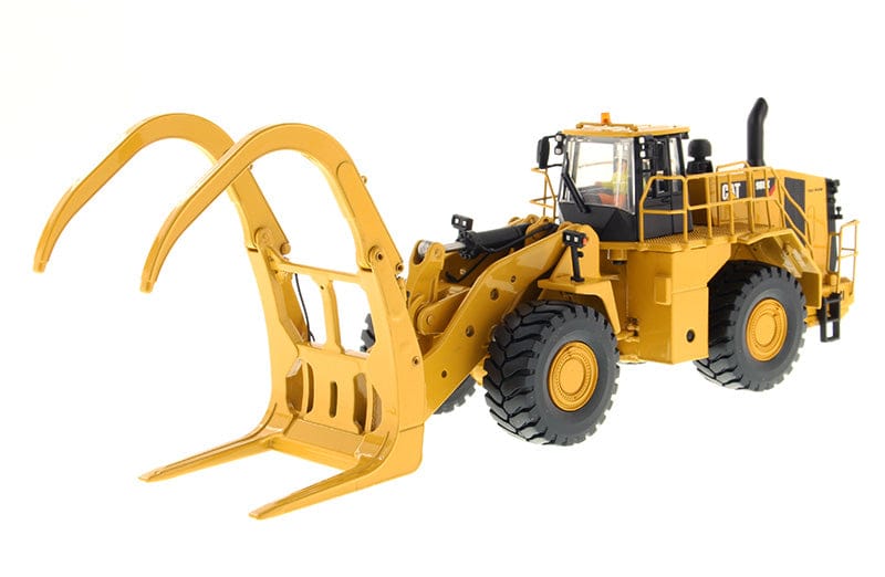 Diecast Masters 1/50 Cat 988K Wheel Loader with Log Grapple