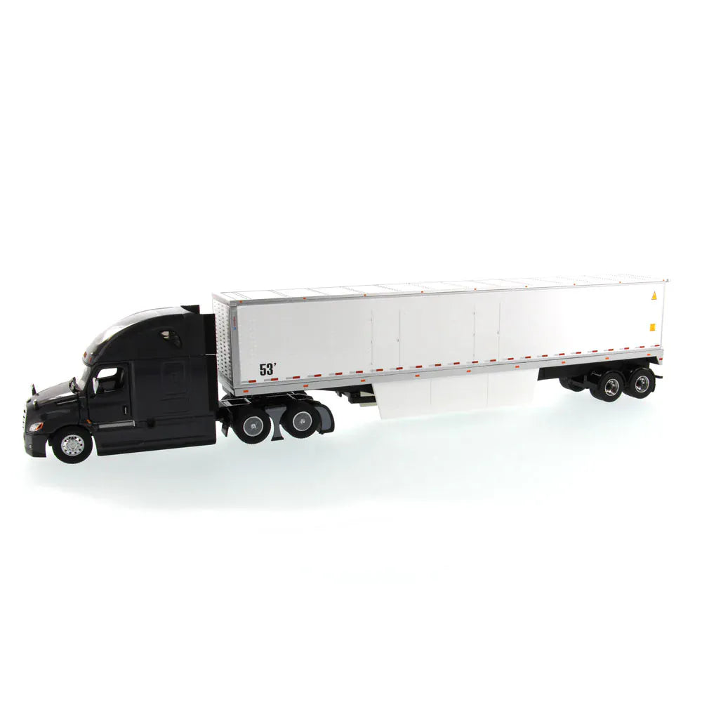 Diecast Masters 1/50 Freightliner New Cascadia w/Dry Cargo Van - Black