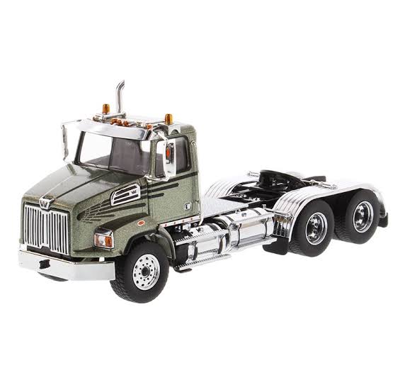 Diecast Masters 1/50 Western Star 4700 SF Tandem Truck - Grey