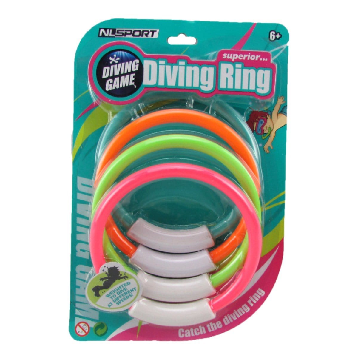 Dive Rings 4 Pack Assorted - Hobbytech Toys