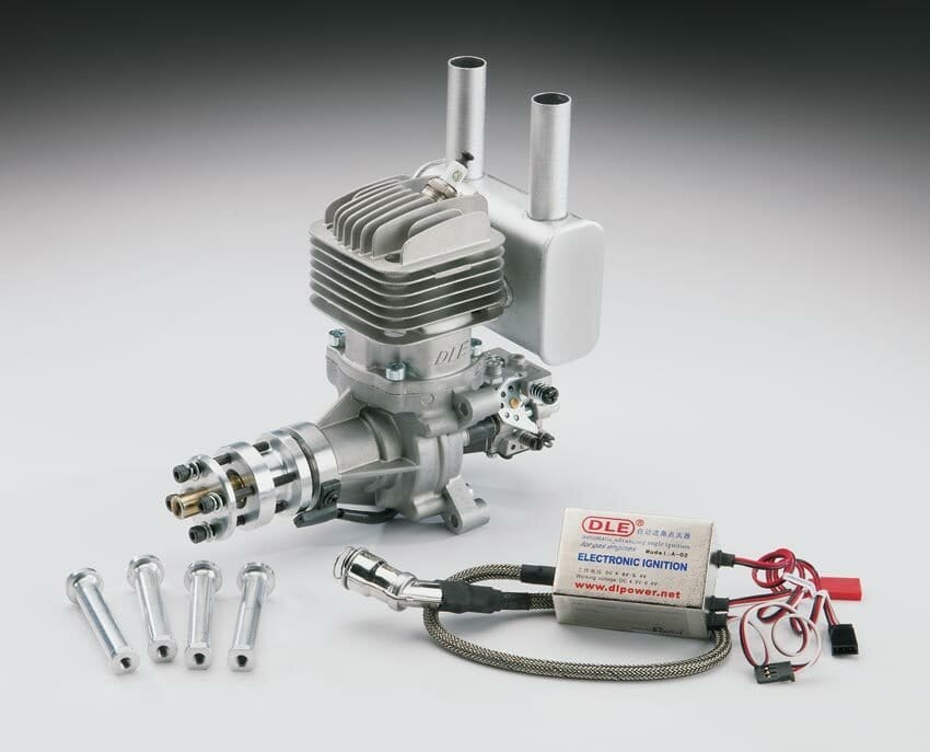 DLE 35RA 35cc Rear Exhaust 2 Stroke Engine - Hobbytech Toys