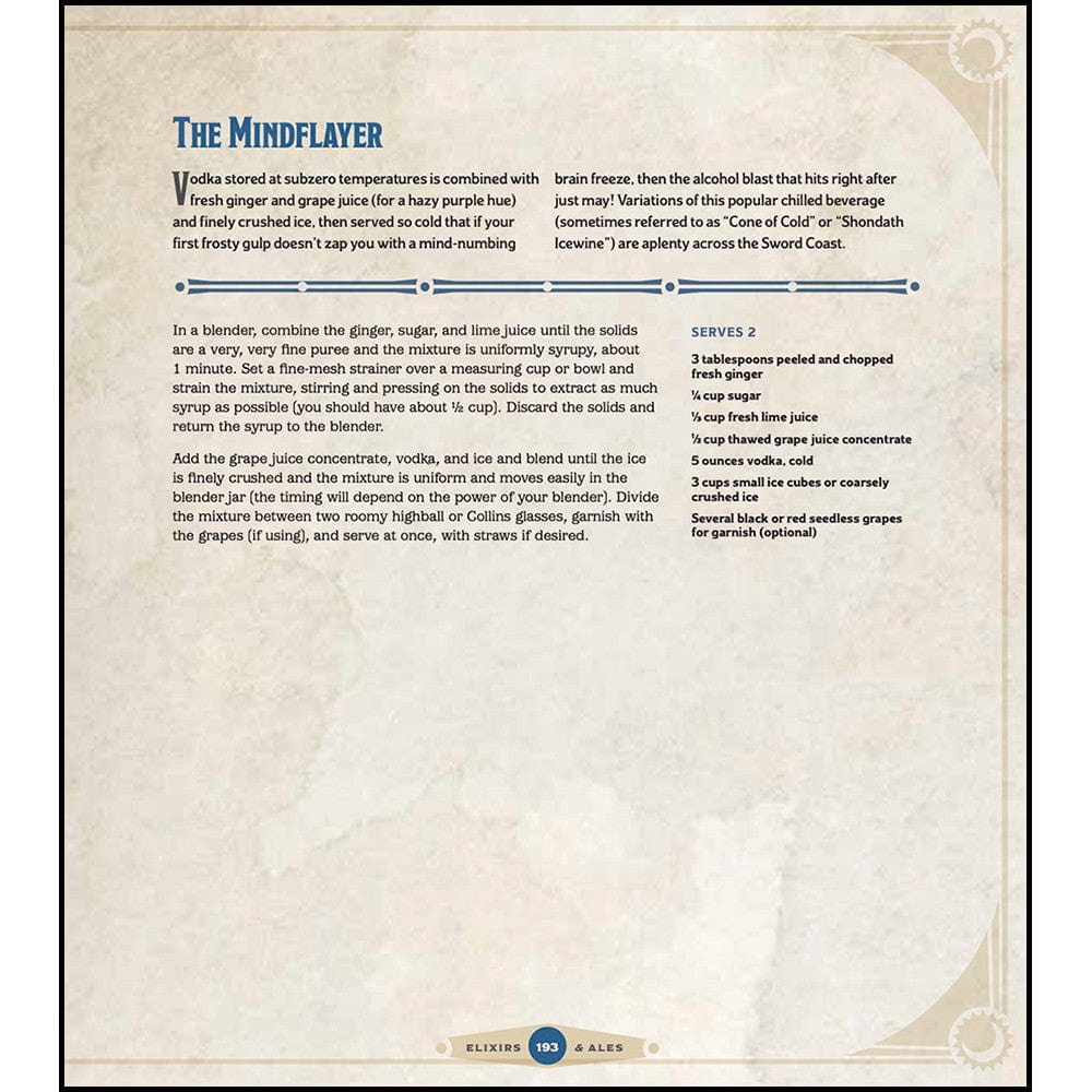 Dungeons and Dragons Heroes Feast Cookbook Official D&D Cookbook
