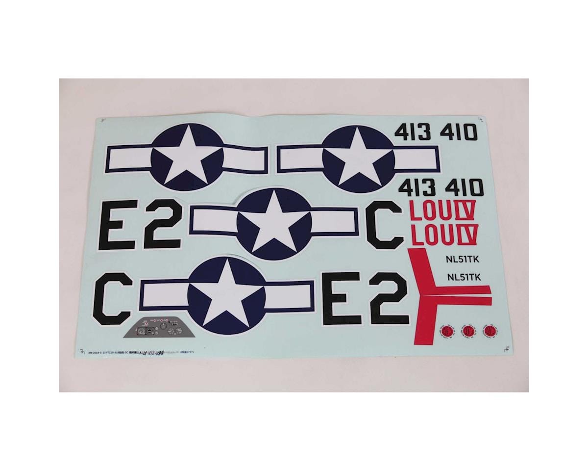 E-flite P-51D 1.5m decal set EFL01270