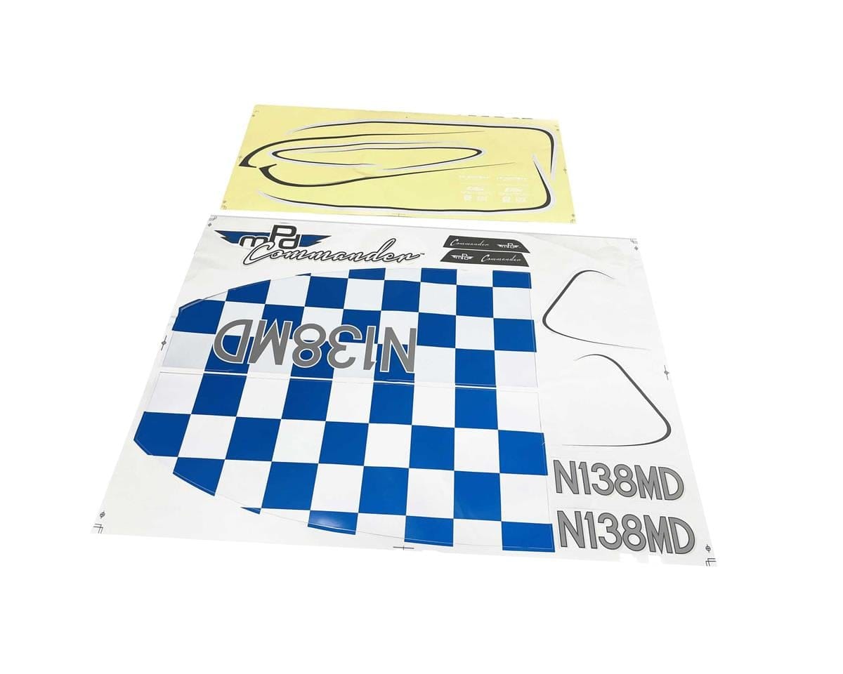 E-flite Commander mPd 1.4m decal sheet EFL14827