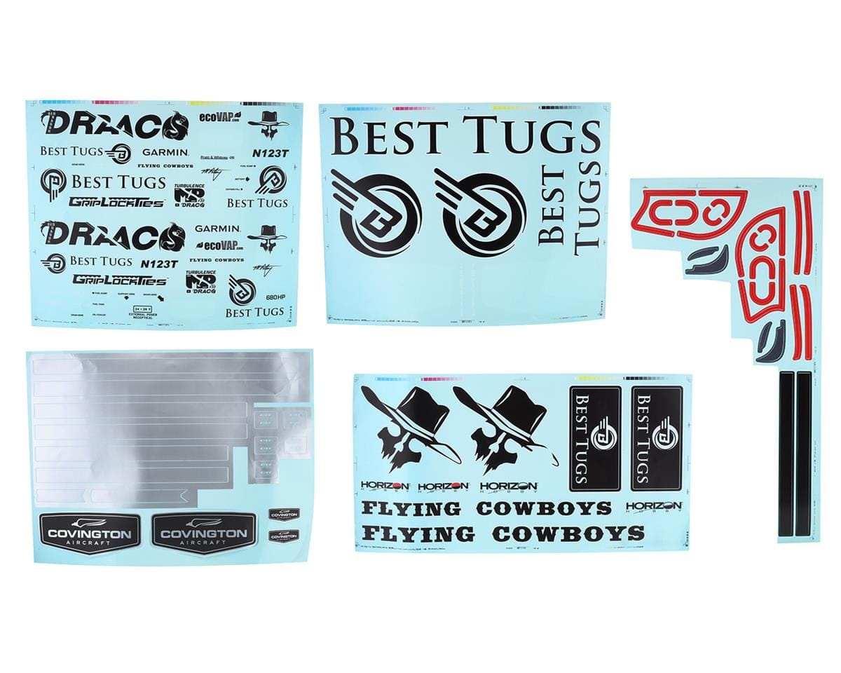 E-Flite Decal Sheet, Draco 2.0m – part EFL12556