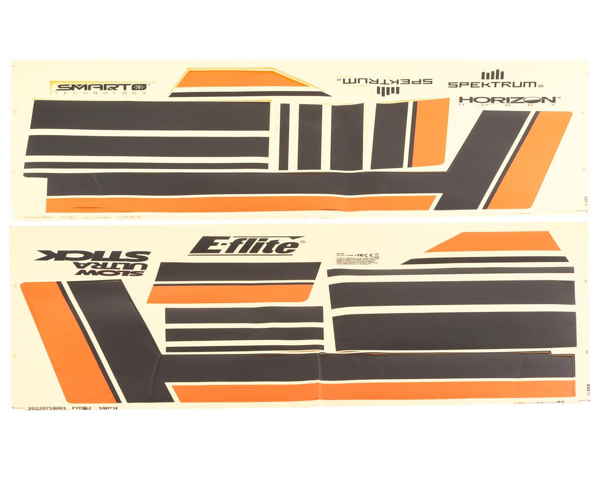 E-flite Slow Ultra Stick decal sheet EFL0371