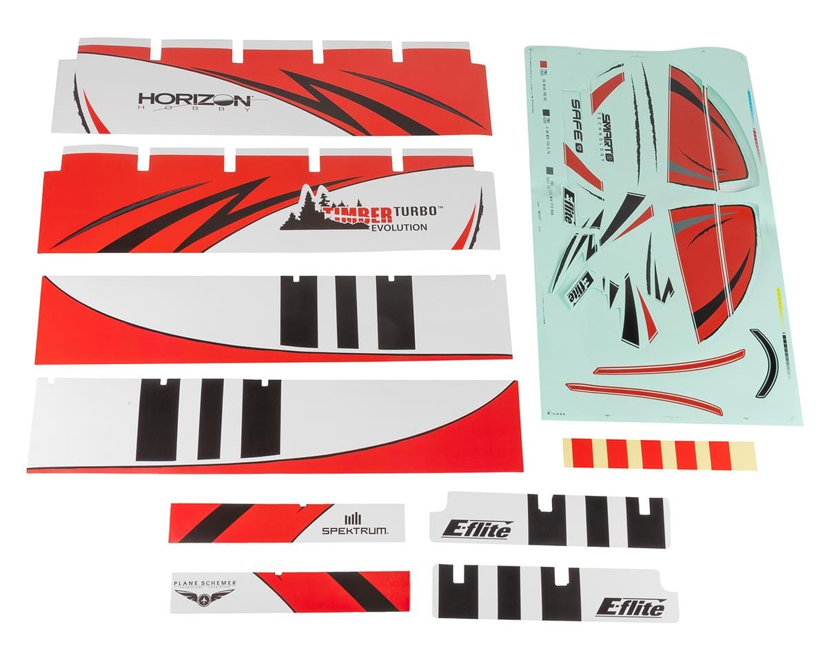 E-flite Turbo Timber Evolution decal sheet EFL105256
