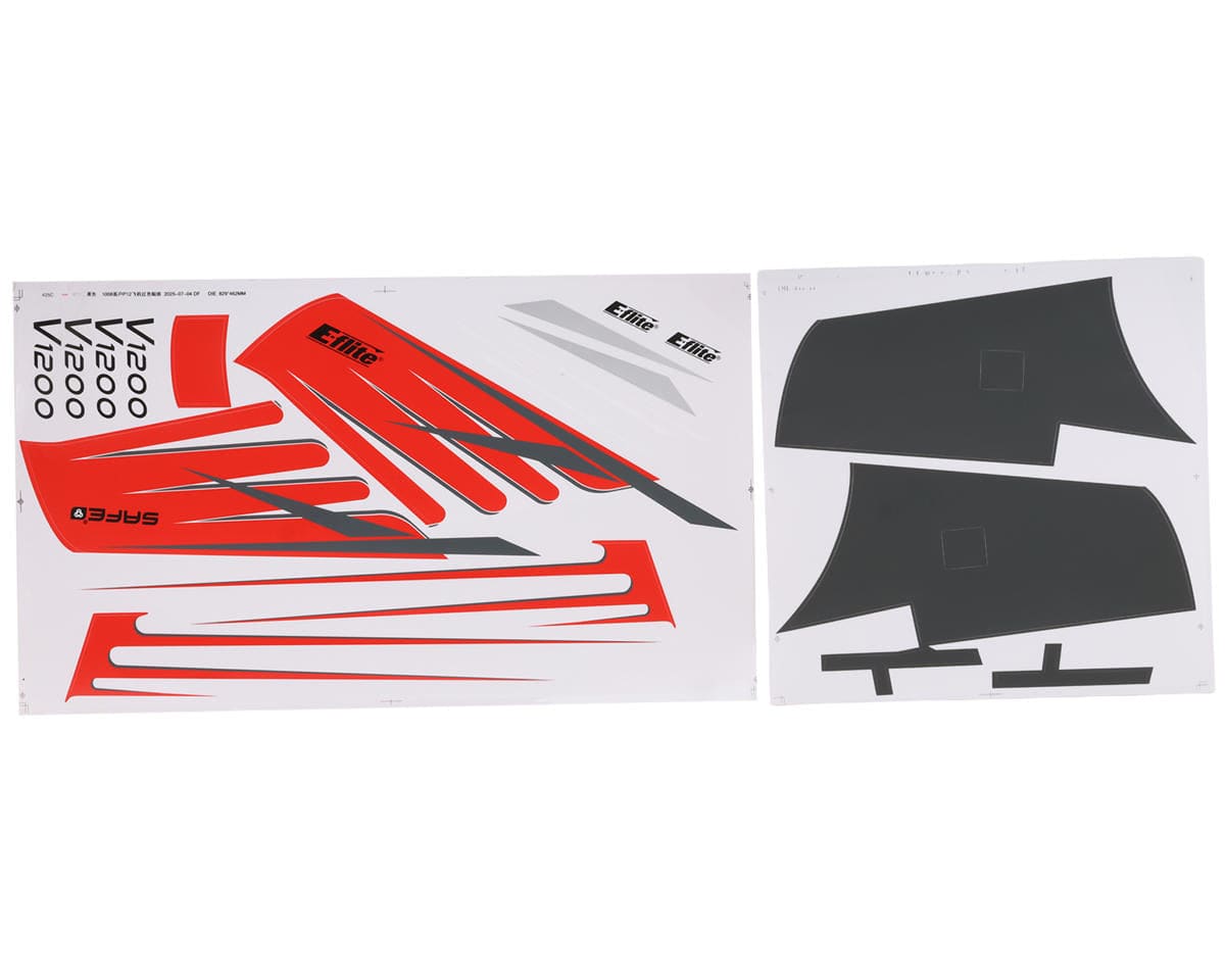 E-flite V1200 V2 decal sheet EFL-3458