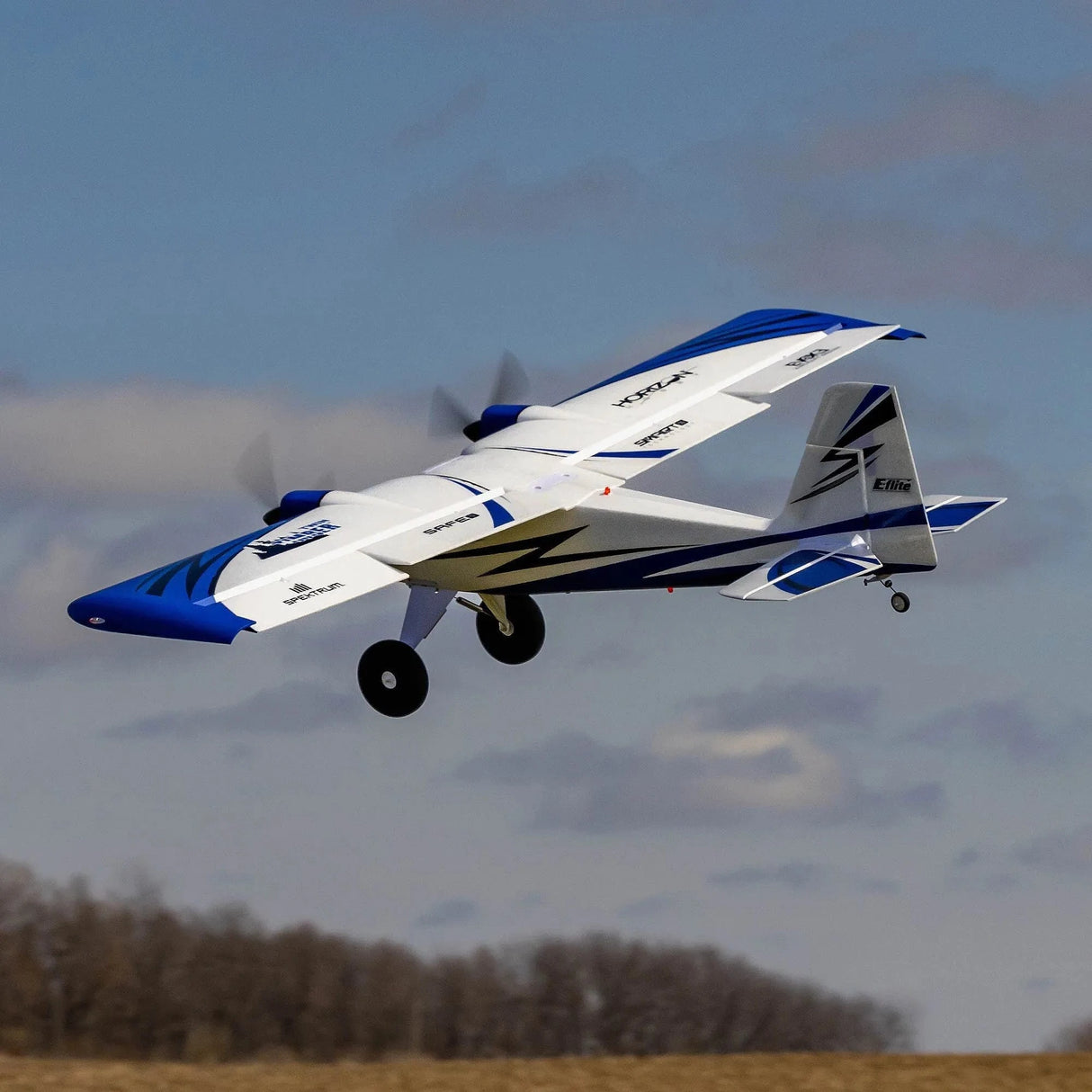 E - Flite Twin Timber 1.6m STOL RC Plane, BNF Basic - Hobbytech Toys