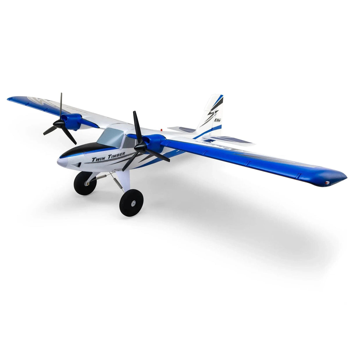 E - Flite Twin Timber 1.6m STOL RC Plane, BNF Basic - Hobbytech Toys