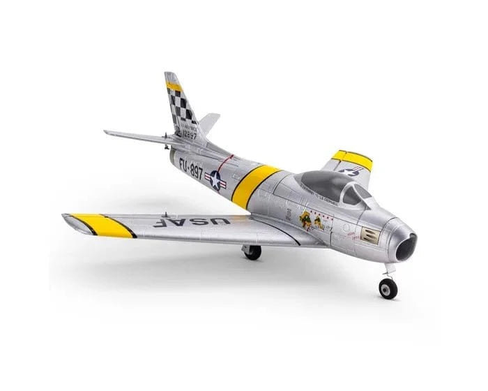 E - Flite UMX F - 86 Sabre 30mm EDF Jet, BNF Basic, EFLU7050 - Hobbytech Toys