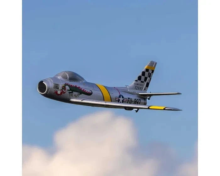 E - Flite UMX F - 86 Sabre 30mm EDF Jet, BNF Basic, EFLU7050 - Hobbytech Toys