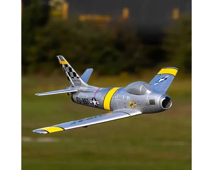 E - Flite UMX F - 86 Sabre 30mm EDF Jet, BNF Basic, EFLU7050 - Hobbytech Toys